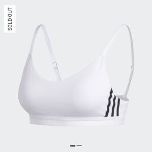 ADIDAS ALL ME 3-STRIPES BRA 2XS Set of 2 NWT